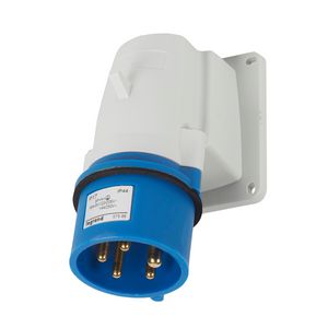 Toestelcontactstop 230V 16A 5P IP44 blauw P17 Tempra