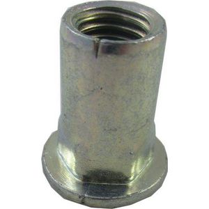KLINKNAGELMOER VLAK. 6-KT. M10