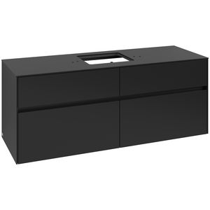 Wastafelonderkast Collaro 1400x548x500mm Volcano Black C131B0VL