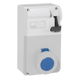 Wandcontactsdoos gesch. 230V 16A 3-polig IP55 P17