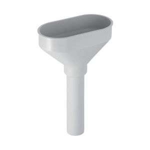 Trechter ovaal d40 alpien wit