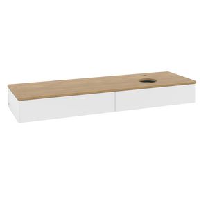 Wastafelonderkast Antao 1600x190x500mm White Matt Lacquer K16051MT