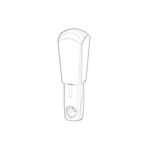 Trek aan de knop 13,5x47,5x13,5mm Champagne (22kt Goud)