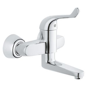 Euroeco spec. veiligh.wandmengkr chroom incl. s-koppeling hendel 120mm