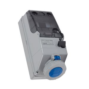 Wandcontactsdoos gesch. + DIN 230V 32A 3-polig IP55 P17