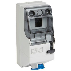 Wandcontactsdoos gesch. + DIN 230V 16A 3-polig IP44 P17