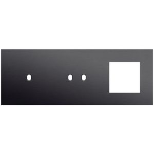 Afdekplaat 3-voud horiz. 71mm centerafst. 224-57723