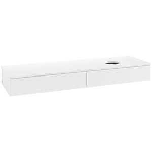 Wastafelonderkast Antao 1600x190x500mm White Matt Lacquer K16150MT