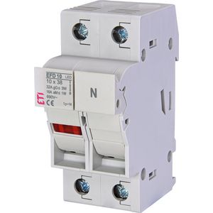 Smeltpatroonschakelaar 32A EFD10 LED 1P+N
