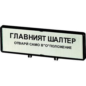 Klemmen met schild hoofdschakelaar ZFS64-P3 (tekst in bulgaars BG)