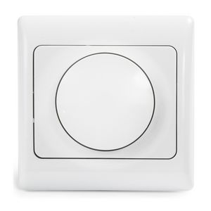 Dimmer V-Com LED 2-weg draaibaar 0-100W Grote witte knop