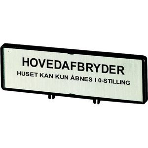 Klemmen met schild hoofdschakelaar ZFS65-P3 (taal Deens)