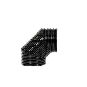 Ventilatiebocht PE geisoleerd Ø200/170mm 90° (met zaag te splitsen in 2x 45°)