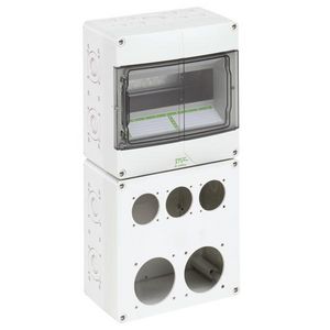 Contactdoos behuizingen leeg IP44 9 Mod.
