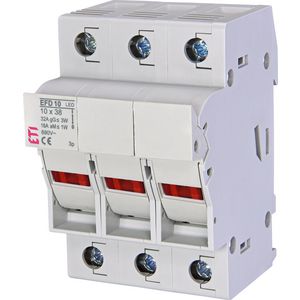 Smeltpatroonschakelaar 32A EFD10 LED 3P
