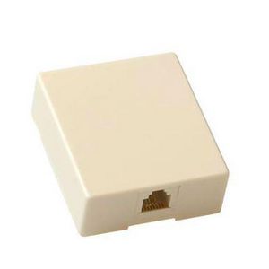 Wandcontactdoos telefonie opbouw 1xRJ11 schroef