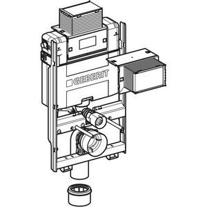 GIS element voor wandcloset 87cm met Omega inbouwreservoir 12cm