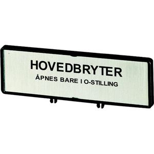Klemmen met schild hoofdschakelaar ZFS70-P3 (taal Noors)