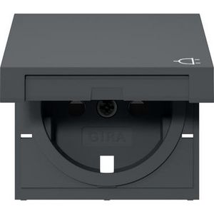 Res-onderdeel: afdekking wandcontactdoos met randaarde KD + Safety Plus System 55