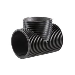 T-stuk tbv ventilatiebuis PE geisoleerd Ø200mm inw. 170mm