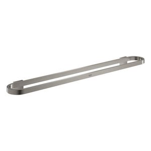 Selection handdoekhouder 600mm v glazen planchet 41056AL0 hard graphite geborsteld (mat donker grijs)
