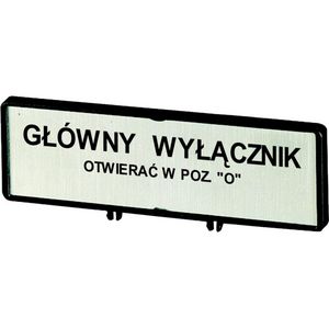 Klemmen met schild hoofdschakelaar ZFS71-P3 (taal Pools)