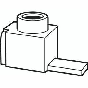 Aansluitklem pin aansluitdiam 6-25mm aansluitpin 15mm recht