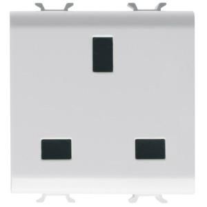BRITISH STANDARD SOCKET-OUTLET 250V ac-2P+E 13A-2 GANG VVE=6