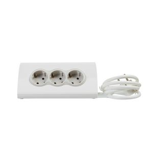 Bureaublok TKD 3-voudig 2xUSB tablethouder wit RA