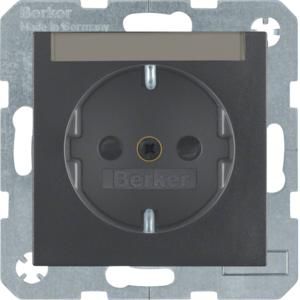 Wandcontactdoos RA tekstv. schroef berker S.1/B.3/B.7 antraciet