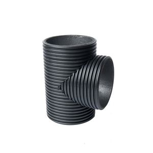 T-stuk tbv ventilatiebuis PE geisoleerd Ø160mm inw. 125mm