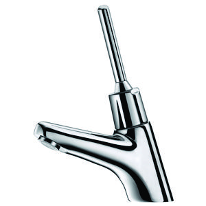 Wastafelkraan zelfsl. -2 spr.115mm 1/2"bu. aansl. m. hendel