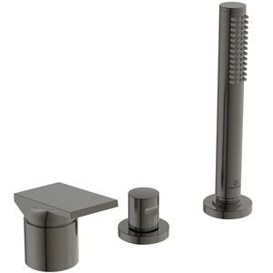 Badmengkraan 3-gats badrand z. uitloop magnetic grey Extra