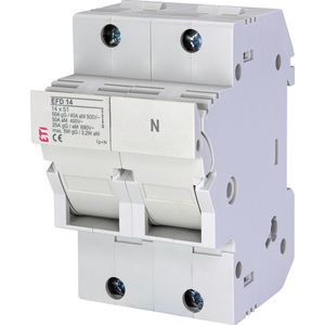 Smeltpatroonschakelaar 50A EFD14 1P+N