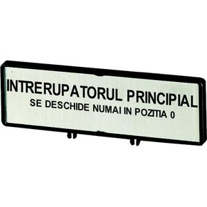 Klemmen met schild hoofdschakelaar ZFS73-P3 (taal Roemeens)