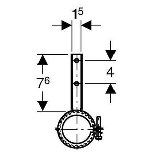 GIS afvoerbeugel d50