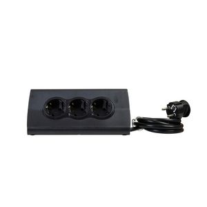 Bureaublok TKD 3-voudig 2xUSB tablethouder zwart RA