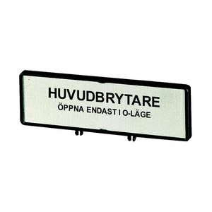 Klemmen met schild hoofdschakelaar ZFS75-P3 (taal Zweeds)