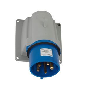 Toestelcontactstop 230V 32A 5P IP44 blauw P17 Tempra