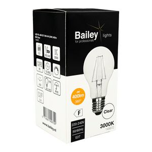 LED-lamp A60 CL FIL E27 DIM 4W 35W 400lm 830 helder