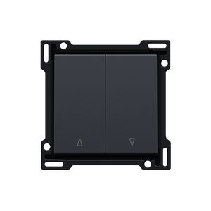 Afwerkingsset 2-voudige rolluikdrukknop anthracite