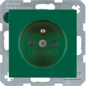 Wandcontactdoos penaarde schroef berker S.1/B.3/B.7 gr glans