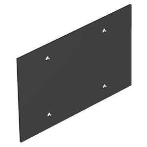 Afdekplaat zonder gatenpatroon voor T12L 142x88mm