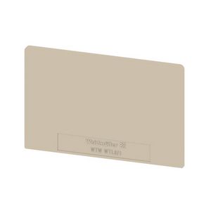 Afsluit- eindplaat h:65mm b:1.5mm, 1068400000 VVE=20