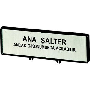 Klemmen met schild hoofdschakelaar ZFS79-P3 (taal Turks)