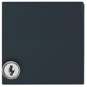 Centraalplaat kd met slot verloop v SI IP44 A-w antraciet (2118 GKSL-35)