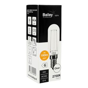 LED-lamp T25 FIL E14 24V AC/DC 2W 180lm 18W 827 helder