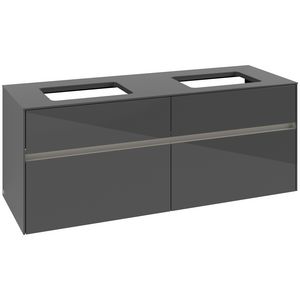 Wastafelonderkast Collaro 1400x548x500mm Glossy Grey C119B0FP