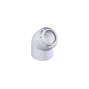 Bocht Ø80 x Ø125 45°  d-p/a