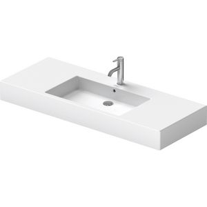 VERO #032912 wastafel 1250mm wit met kraangat met overloop